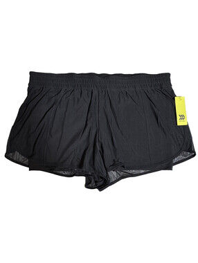 All in Motion Black Running Shorts Moisture Wicking Lined Women's Size 2X NWT